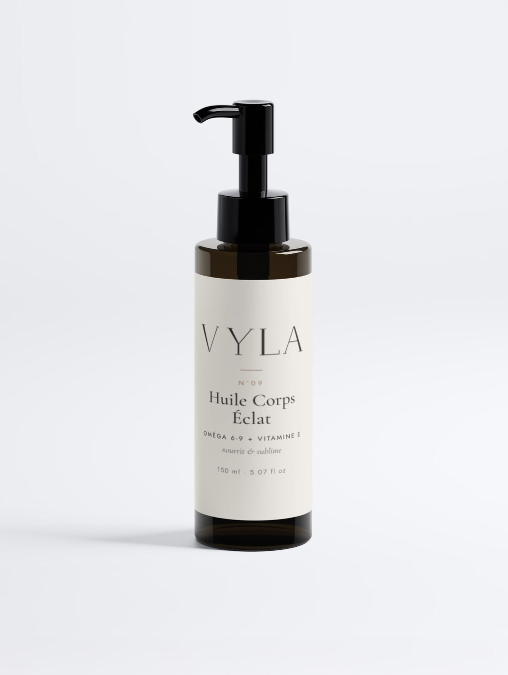 Huile corps éclat oméga 6-9 bio VYLA – flacon pompe