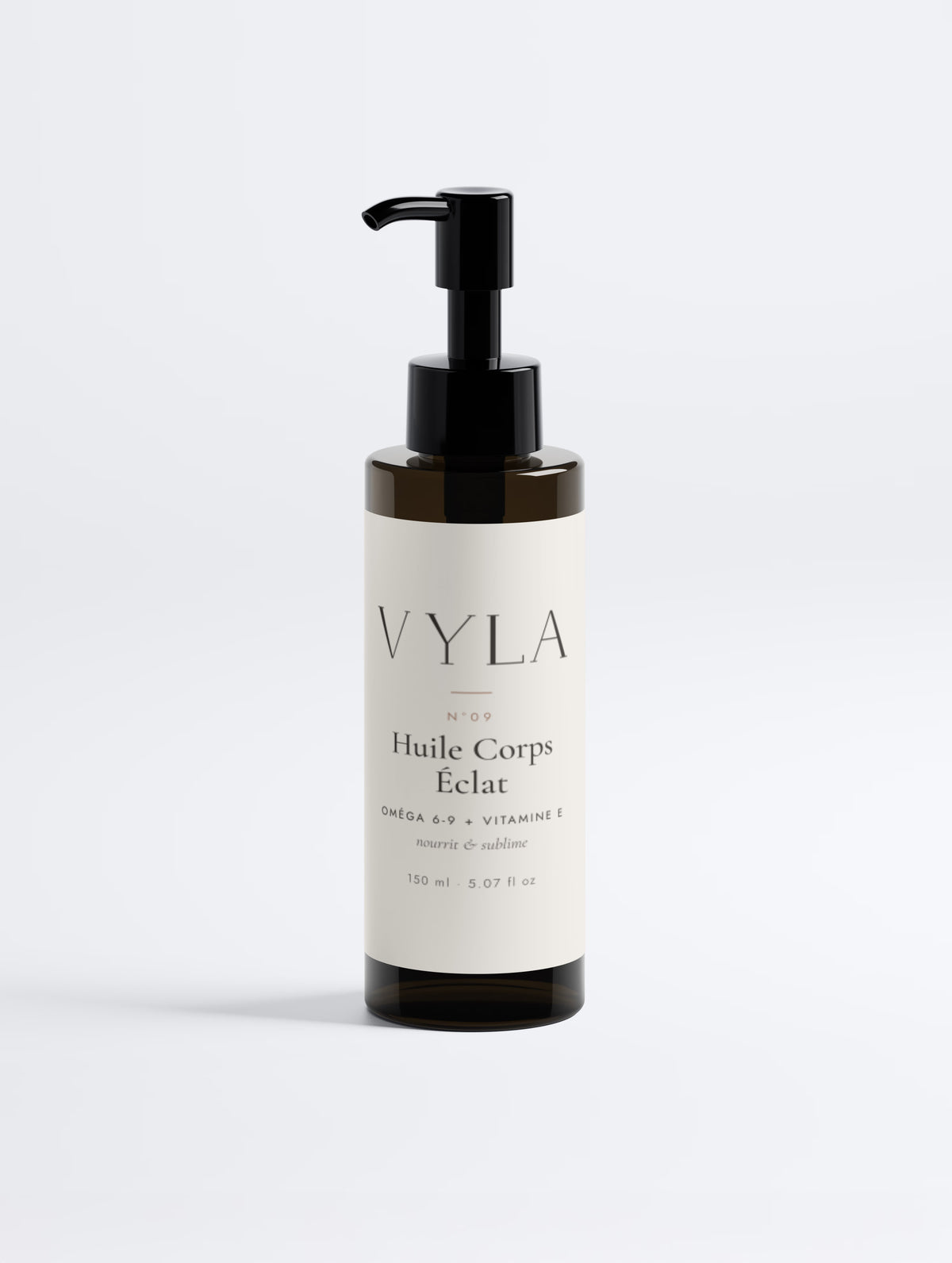Huile corps éclat oméga 6-9 bio VYLA – flacon pompe