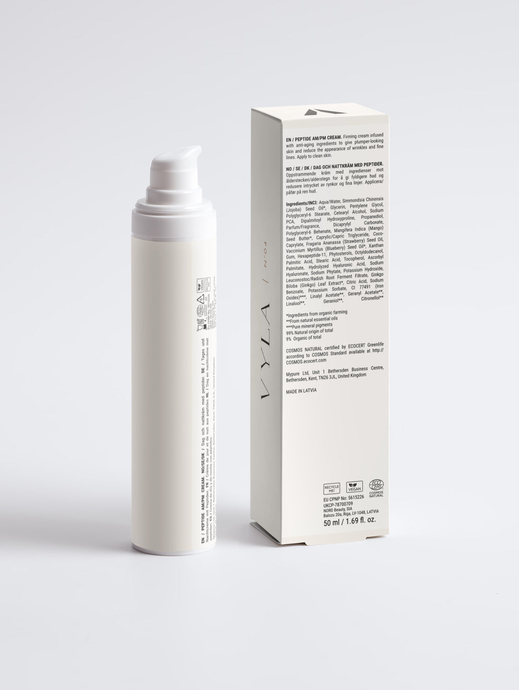 Crème visage aux peptides jour et nuit VYLA – vue détaillée