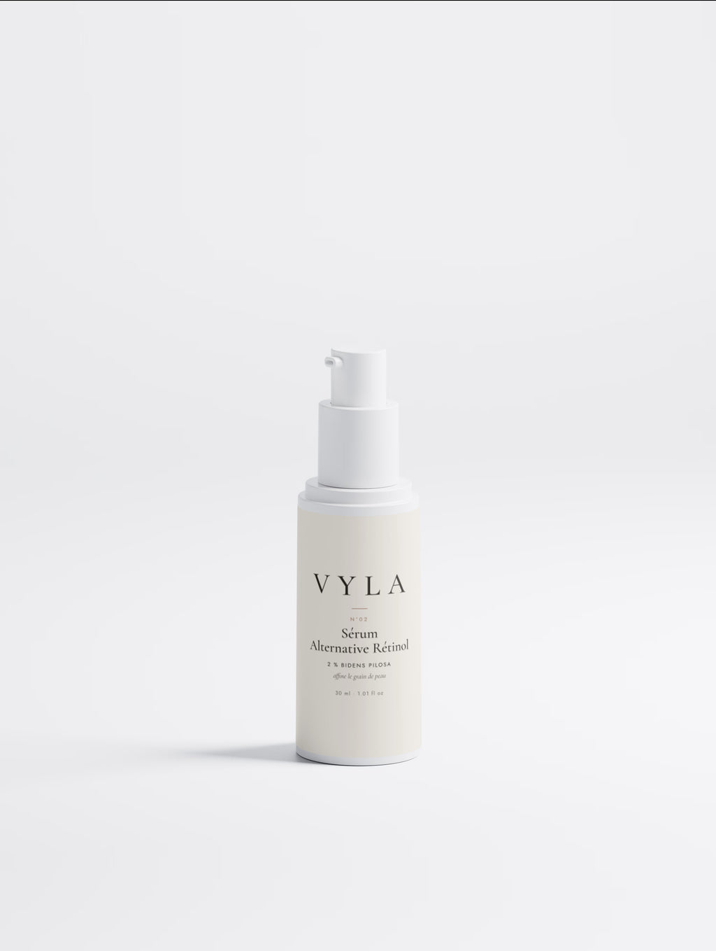 Flacon du sérum alternative rétinol végétale VYLA