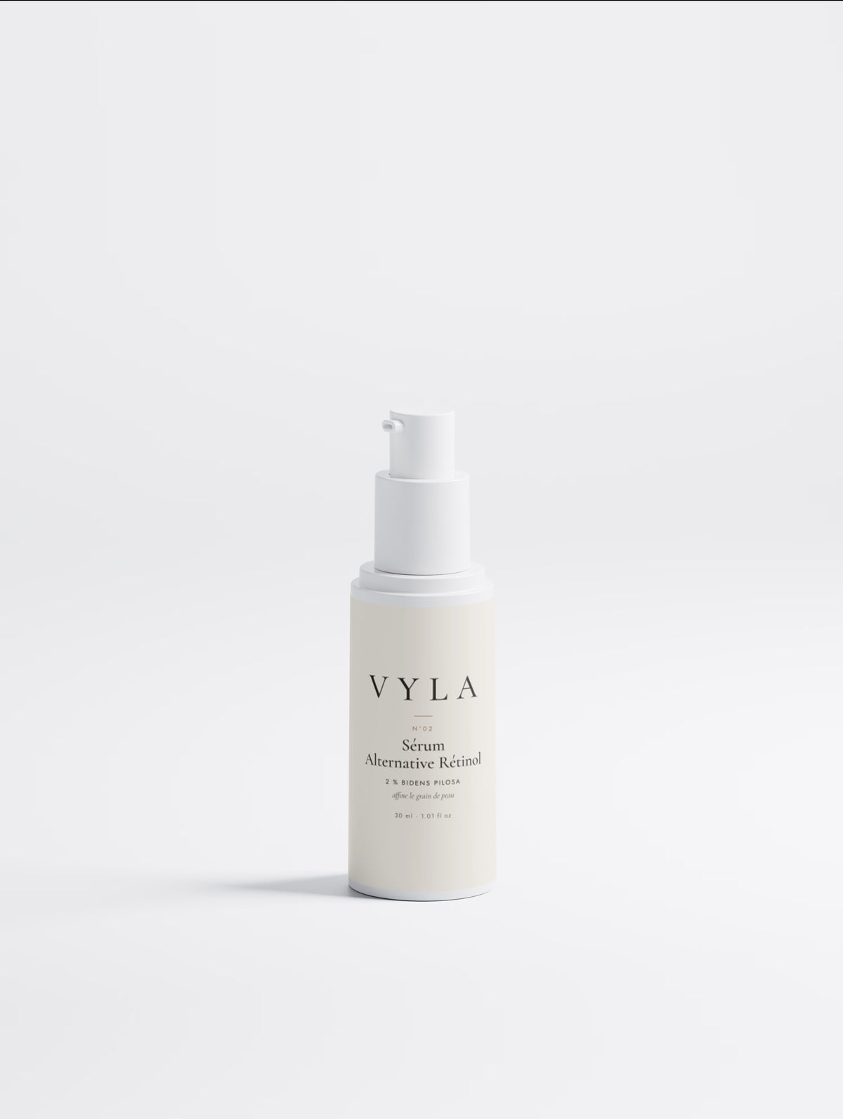 Flacon du sérum alternative rétinol végétale VYLA