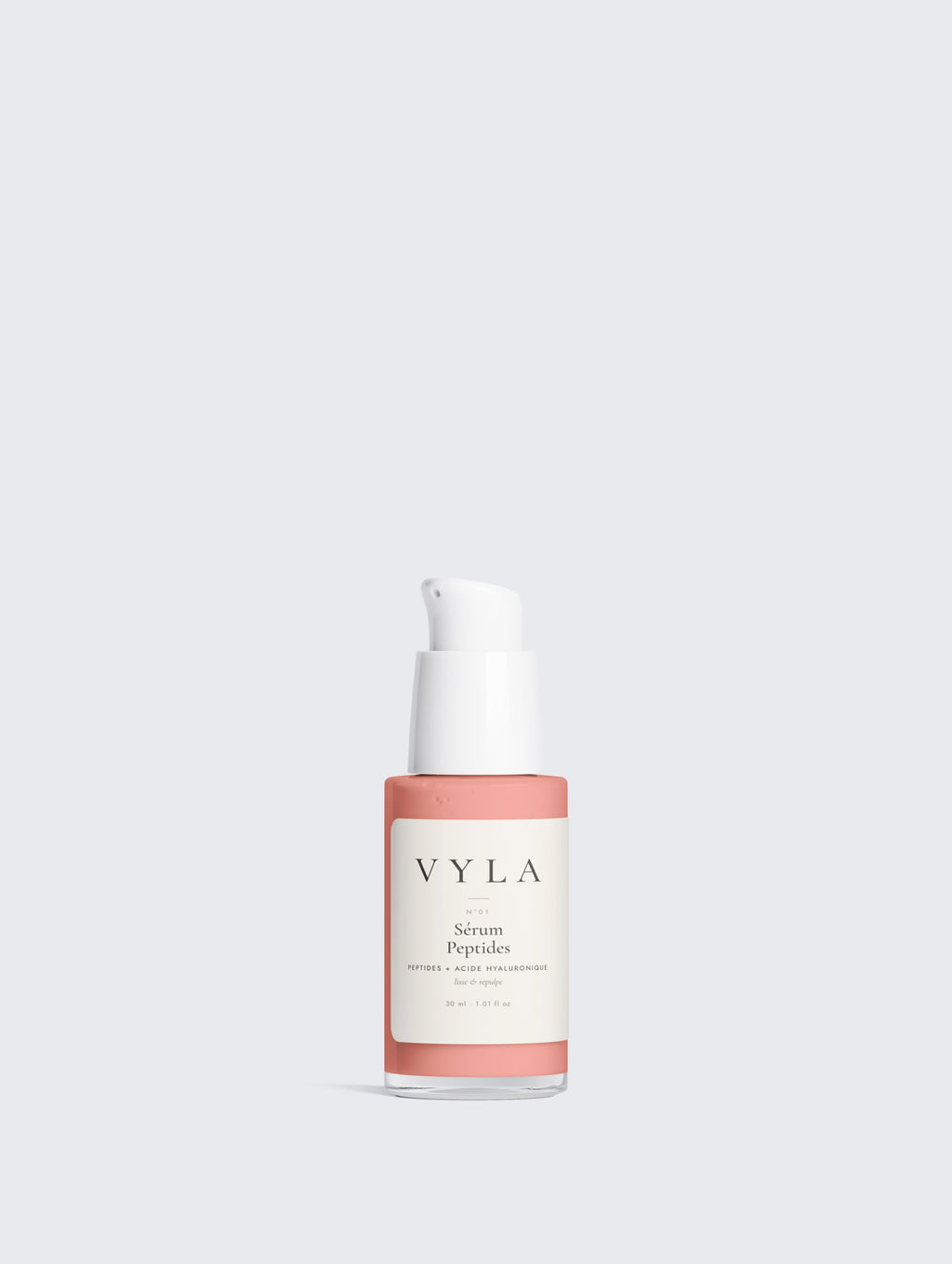 Flacon pompe du sérum peptides anti-âge VYLA