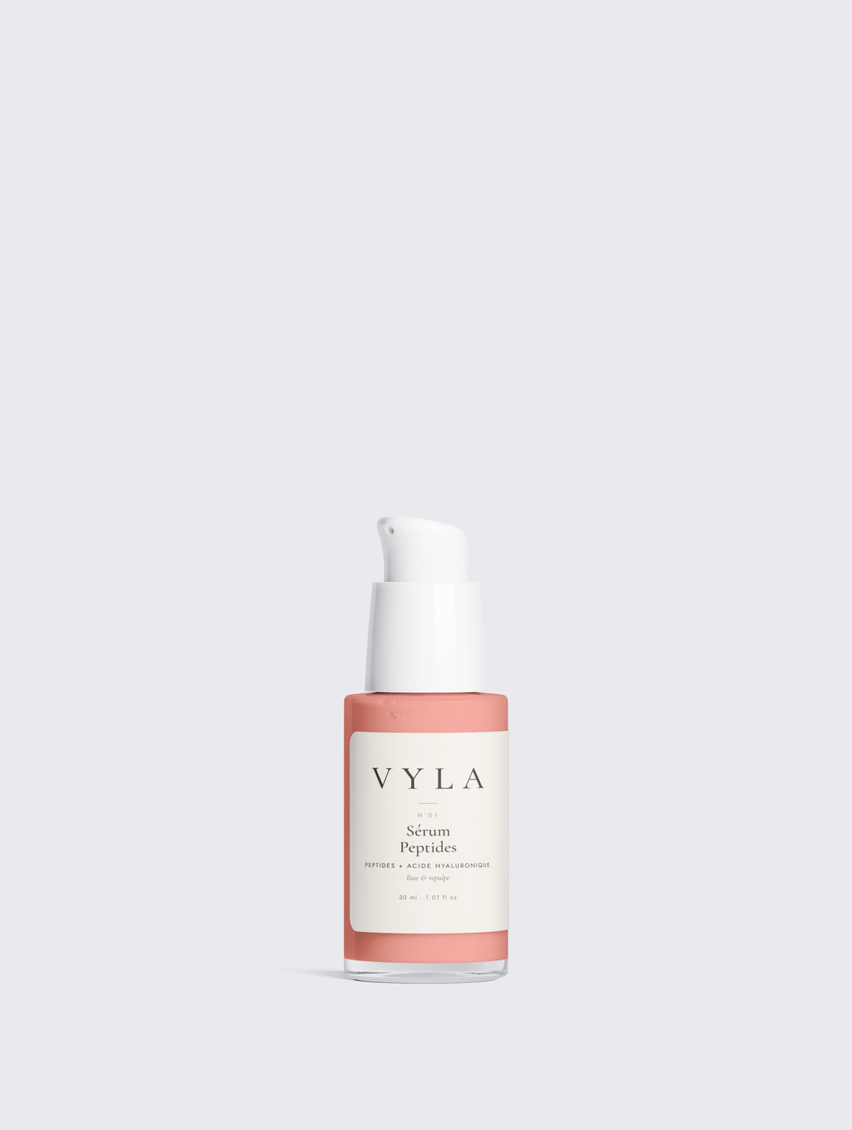 Flacon pompe du sérum peptides anti-âge VYLA