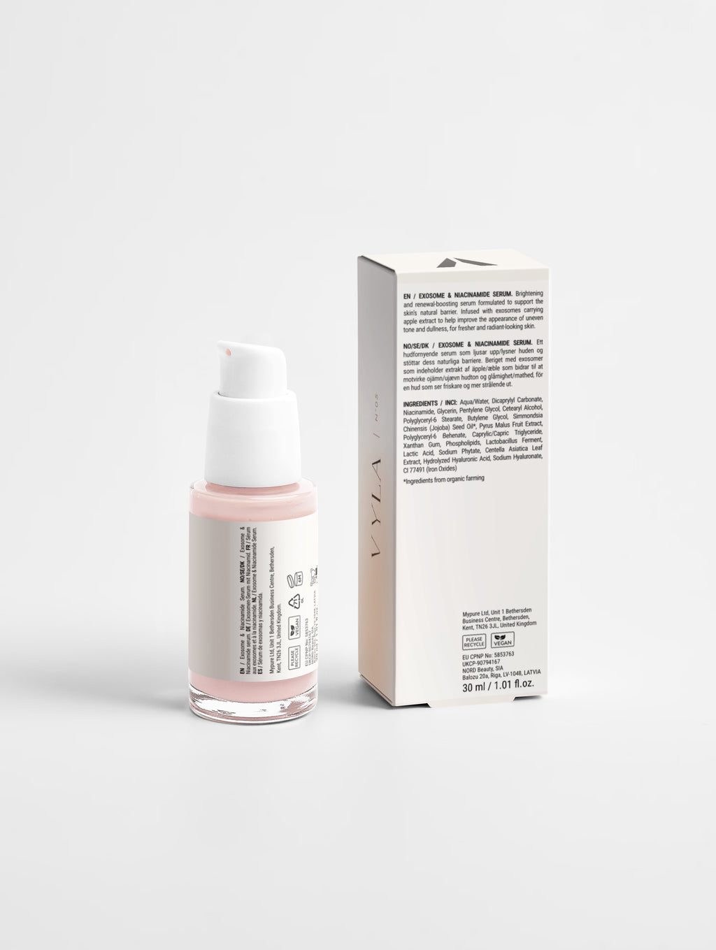 Sérum niacinamide teint unifié VYLA – vue détaillée